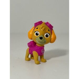 Paw Patrol Skye Mini Figure Pink Aviator Goggles Pilot Dog Toy Collectible